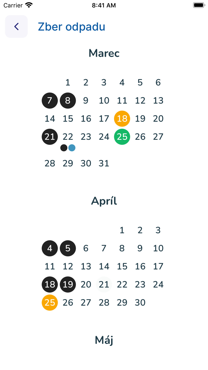 Veľké Leváre - aplikácia