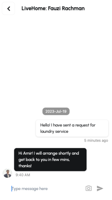 LiveHome Experience Screenshot