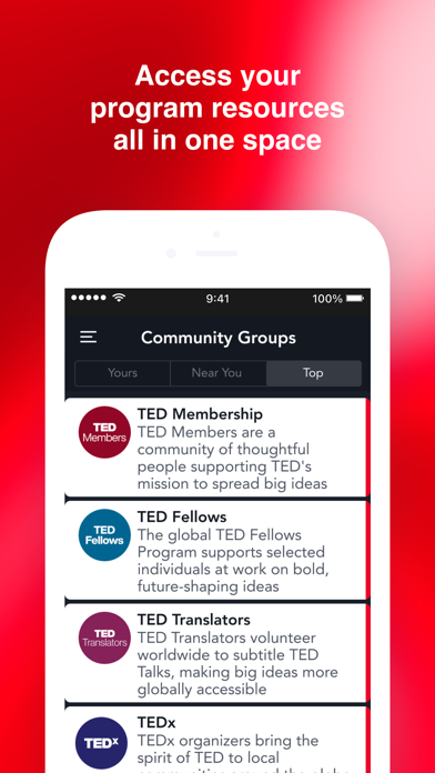 TED Community Screenshot