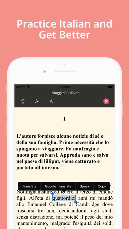 Italian Reading & Audio Books screenshot-0