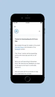 3x focus - shift your mindset iphone screenshot 2