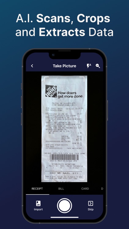 SimplyWise Receipt Scanner