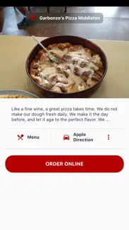garbonzo’s pizza iphone screenshot 3