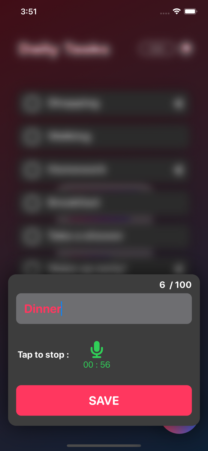 Daily Tasks and Voices