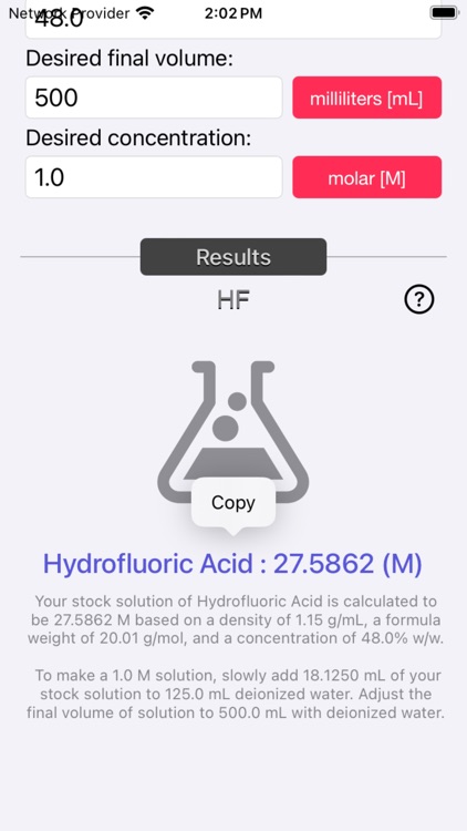 Acid and Base Molarity Calc