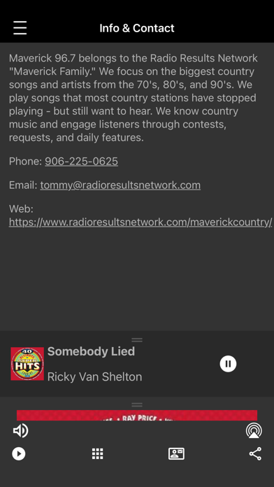 WUPG Maverick 96.7 Screenshot