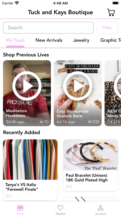 Tuck and Kays Boutique Screenshot