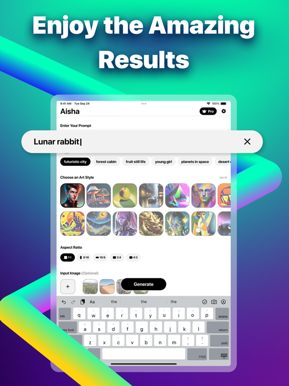 Ai Art Image Generator Pro iPad screenshot 2 - Graphics & Design app