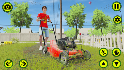 Garden Mower Grass Cutting Fun Screenshot