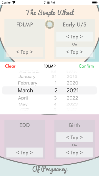 Simple Pregnancy Wheel Screenshot
