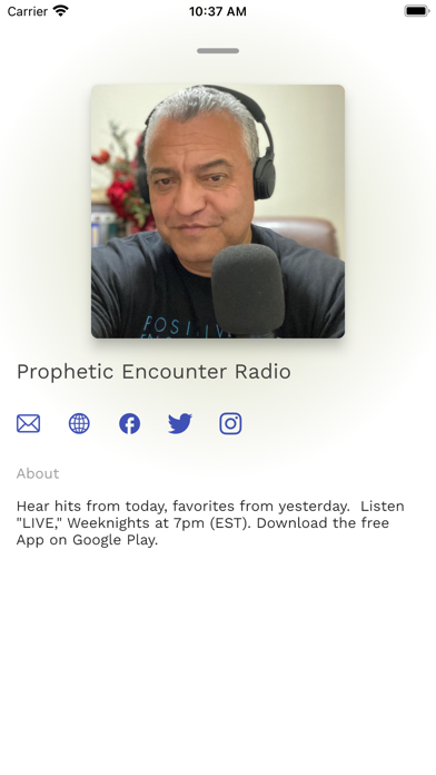 Prophetic Encounter Radio Screenshot