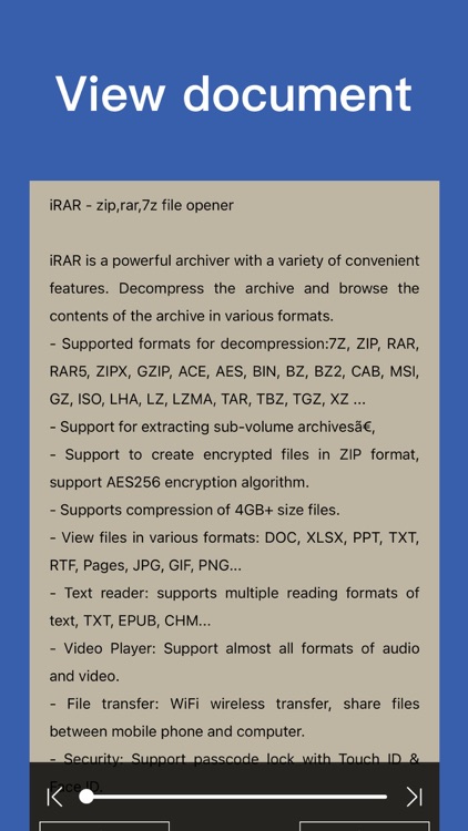 iRAR - zip,rar,7z file opener screenshot-3