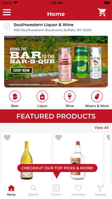 Southwestern Liquor & Wine Screenshot