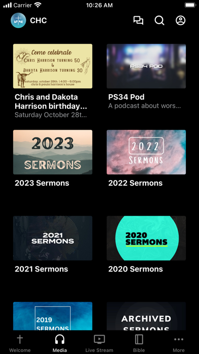 Covenant Harvest Church Screenshot