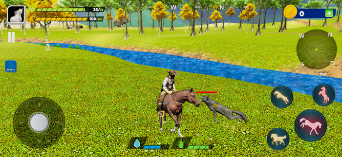 Wild Horse Survival Simulator