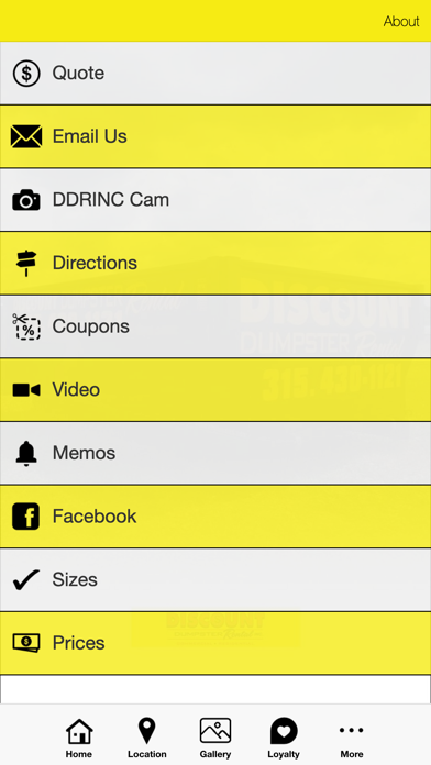 Discount Dumpster Rental Inc Screenshot