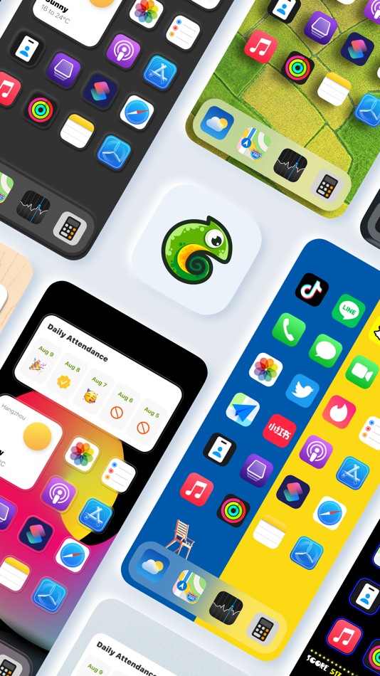 #3. Chameleon - Widget Wallpapers (iOS) 由: Hangzhou Xiangzi Technology Co. Ltd.