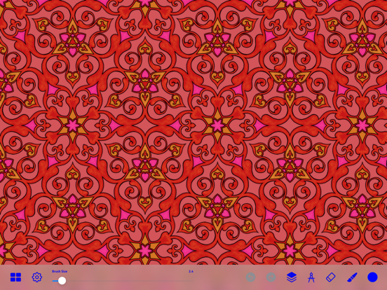 iSymmetry - Pattern Painting iPad screenshot 7 - Graphics & Design app