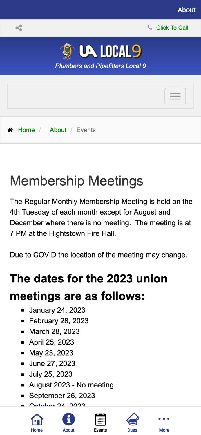 Plumbers and Pipefitters Local 9