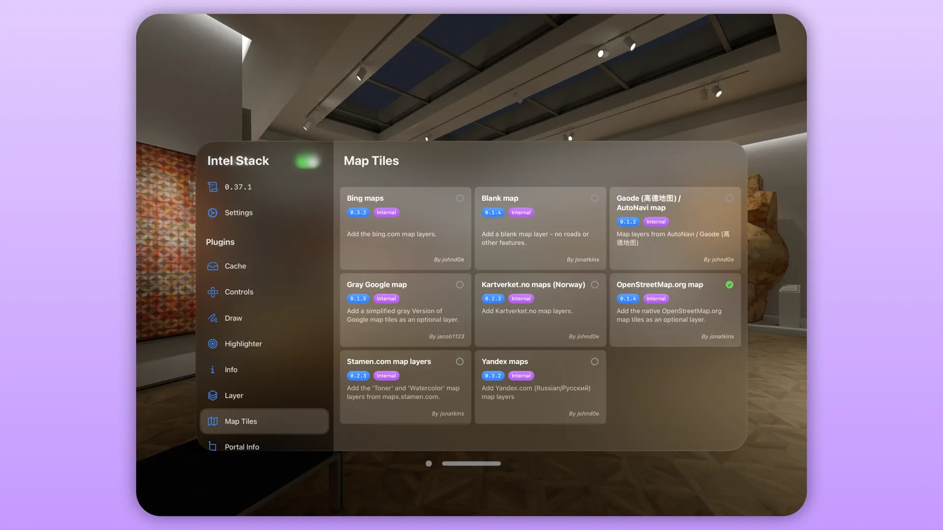 Intel Stack screenshot