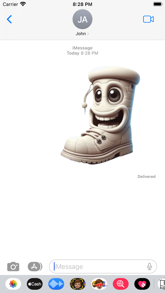 #4. Winter Boot Stickers (iOS) Podle: Paul Scott