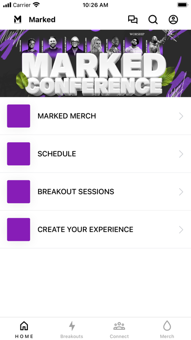 Marked Church App Screenshot
