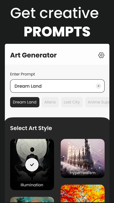Dream Art - AI Photo Generator Screenshot
