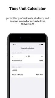 time unit calculator iphone screenshot 1
