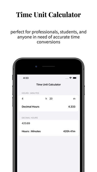 Time Unit Calculator Screenshot