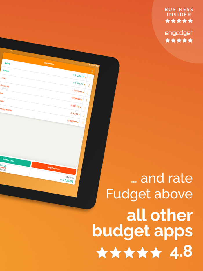 Fudget Monthly Budget Planner