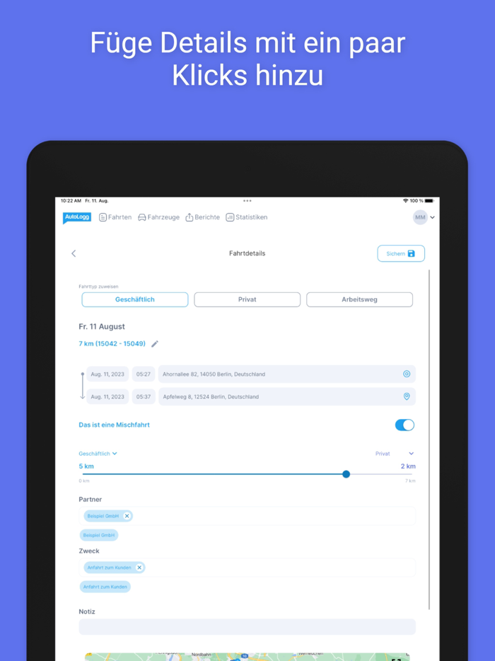 AutoLogg Fahrtenbuch 2.0