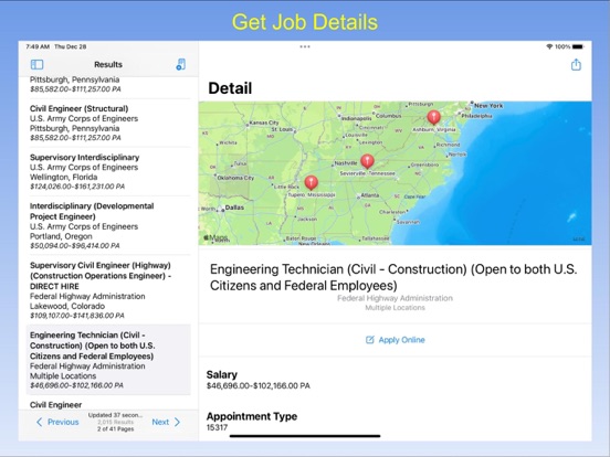 Screenshot #5 pour Gov Job Search