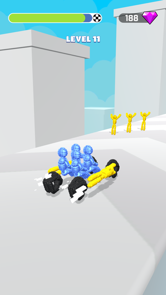 #10. Human Vehicle: Rope-man 3d run (iOS) 由: Adnan Sohail