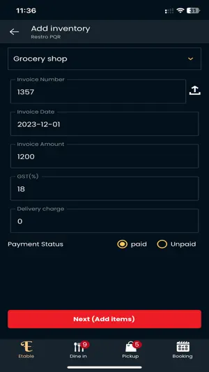 Etable Restro Manager screenshot 2