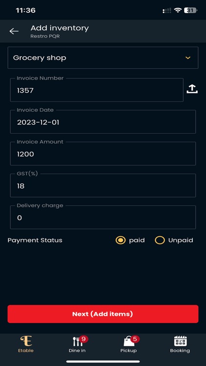 Etable Restro Manager