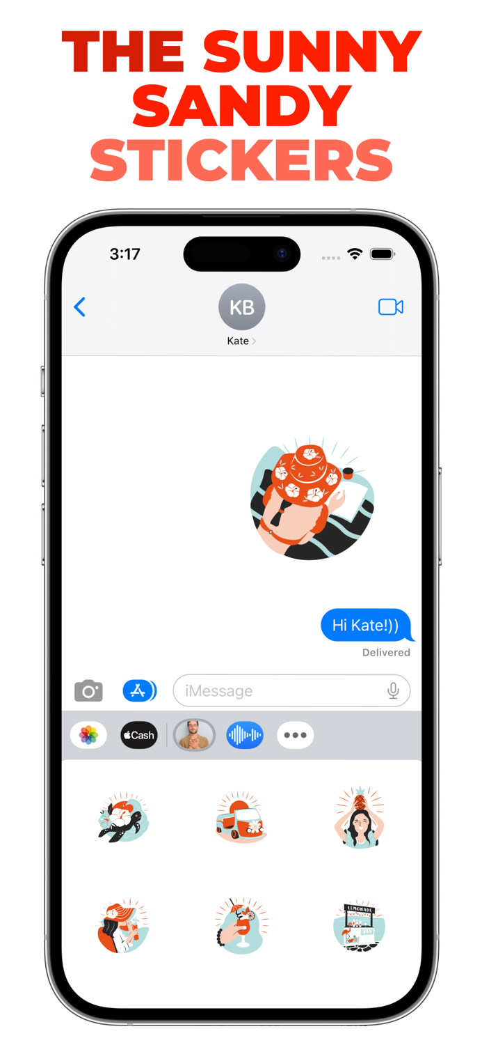 The Sunny Sandy stickers