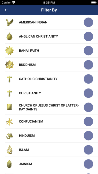 InterFaith Calendar Screenshot