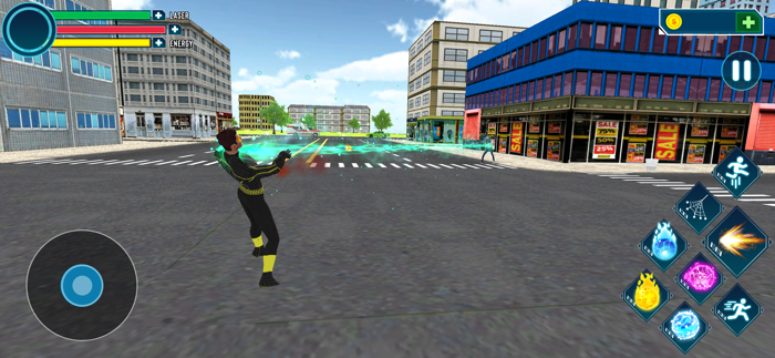 Amazing Flying Rope Hero 3D