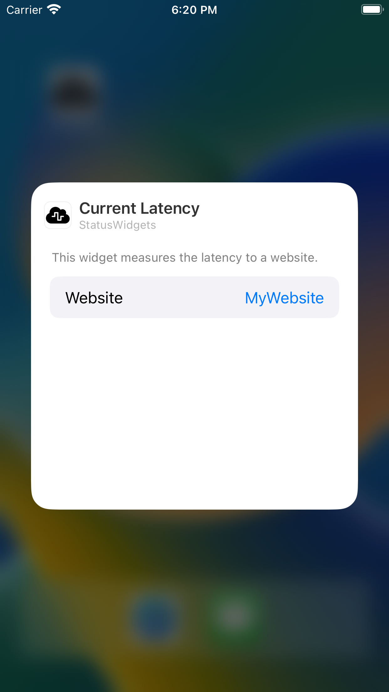 StatusWidgets