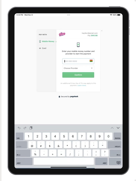 Mr Candy Ghana iPad screenshot 8 - Food & Drink app
