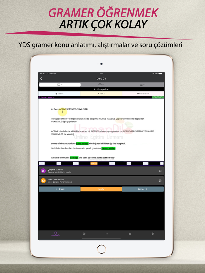 YDS - e-YDS Uzmaningilizce