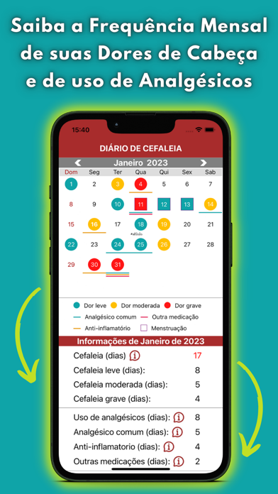 Enxaqueca - Diário de Cefaleia Screenshot