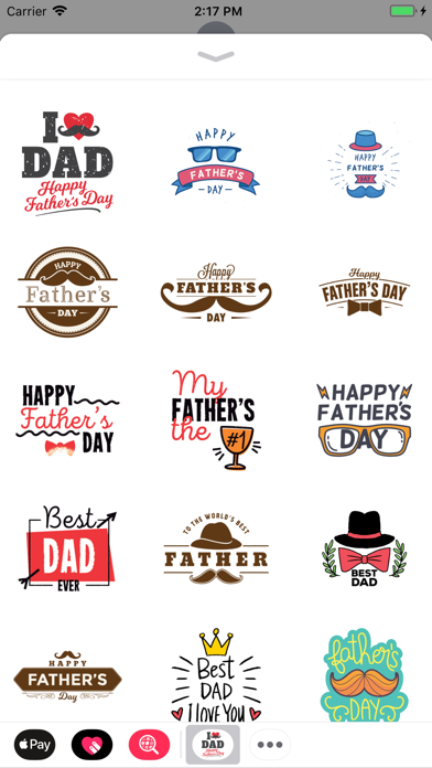 Screenshot #1 pour Fathers Day emoji & stickers