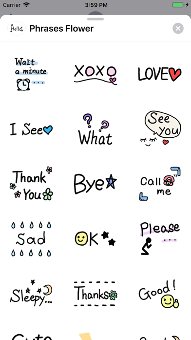 Screenshot #2 pour Quick phrases - stickers emoji