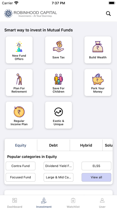 Robinhood Capital MF Screenshot