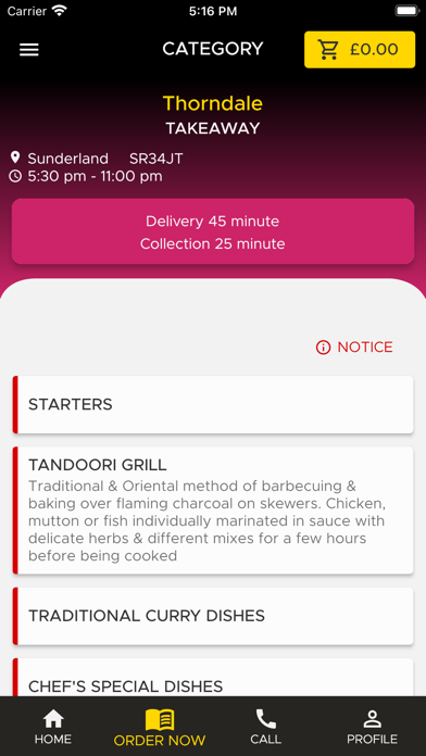 Thorndale Tandoori Takeaway Screenshot