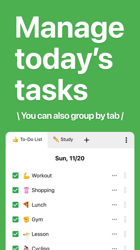 #1. Daily Checklist - Today's Task (iOS) Podle: naoki otsu
