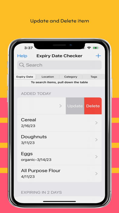Expiry Date Checker Screenshot