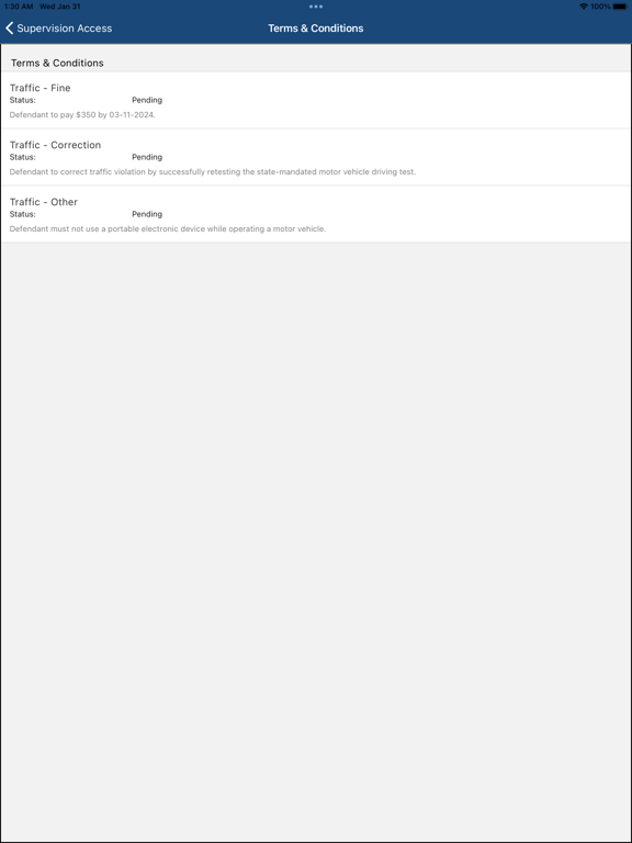 Supervision Access iPad screenshot 4 - Business app