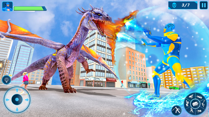 Snow Hero Robot Rescue Game